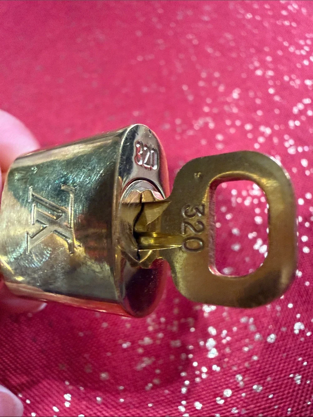 Louis Vuitton lock n key#320 with chain